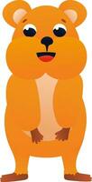 Quokka character in cartoon style vector