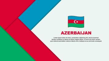 Azerbaijan Flag Abstract Background Design Template. Azerbaijan Independence Day Banner Cartoon Vector Illustration. Azerbaijan Illustration