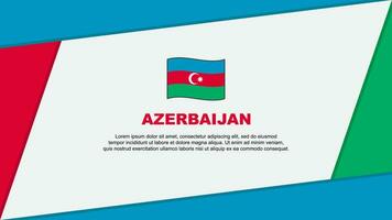 Azerbaijan Flag Abstract Background Design Template. Azerbaijan Independence Day Banner Cartoon Vector Illustration. Azerbaijan Banner