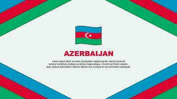 Azerbaijan Flag Abstract Background Design Template. Azerbaijan Independence Day Banner Cartoon Vector Illustration. Azerbaijan Template