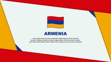 Armenia Flag Abstract Background Design Template. Armenia Independence Day Banner Cartoon Vector Illustration. Armenia Independence Day
