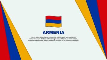 Armenia Flag Abstract Background Design Template. Armenia Independence Day Banner Cartoon Vector Illustration. Armenia Flag