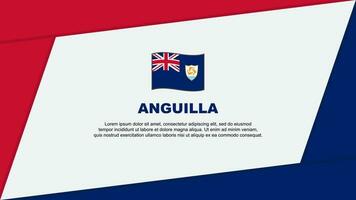 Anguilla Flag Abstract Background Design Template. Anguilla Independence Day Banner Cartoon Vector Illustration. Anguilla Banner