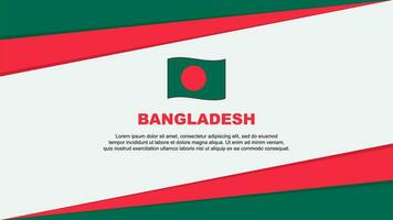 Bangladesh Flag Abstract Background Design Template. Bangladesh Independence Day Banner Cartoon Vector Illustration. Bangladesh Design