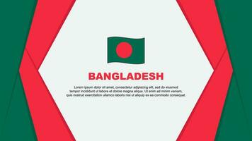 Bangladesh Flag Abstract Background Design Template. Bangladesh Independence Day Banner Cartoon Vector Illustration. Bangladesh Background