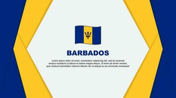 Barbados Flag Abstract Background Design Template. Barbados Independence Day Banner Cartoon Vector Illustration. Barbados Background