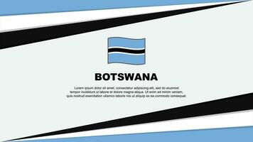 Botswana Flag Abstract Background Design Template. Botswana Independence Day Banner Cartoon Vector Illustration. Botswana Design