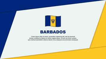 Barbados Flag Abstract Background Design Template. Barbados Independence Day Banner Cartoon Vector Illustration. Barbados Banner