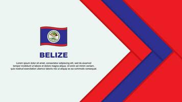 Belize Flag Abstract Background Design Template. Belize Independence Day Banner Cartoon Vector Illustration. Belize Cartoon