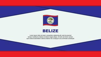 Belize Flag Abstract Background Design Template. Belize Independence Day Banner Cartoon Vector Illustration. Belize Vector
