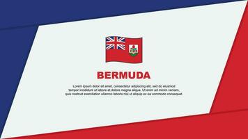 Bermuda Flag Abstract Background Design Template. Bermuda Independence Day Banner Cartoon Vector Illustration. Bermuda Banner