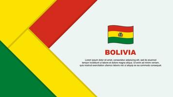 Bolivia Flag Abstract Background Design Template. Bolivia Independence Day Banner Cartoon Vector Illustration. Bolivia Illustration