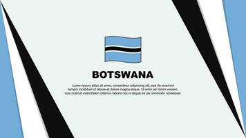 Botswana Flag Abstract Background Design Template. Botswana Independence Day Banner Cartoon Vector Illustration. Botswana Flag