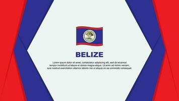 Belize Flag Abstract Background Design Template. Belize Independence Day Banner Cartoon Vector Illustration. Belize Background