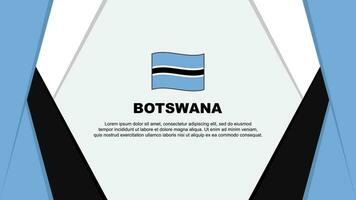 Botswana Flag Abstract Background Design Template. Botswana Independence Day Banner Cartoon Vector Illustration. Botswana Background