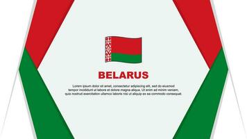 Belarus Flag Abstract Background Design Template. Belarus Independence Day Banner Cartoon Vector Illustration. Belarus Background