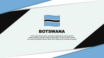 Botswana Flag Abstract Background Design Template. Botswana Independence Day Banner Cartoon Vector Illustration. Botswana