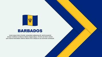 Barbados Flag Abstract Background Design Template. Barbados Independence Day Banner Cartoon Vector Illustration. Barbados Cartoon