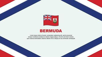 Bermuda Flag Abstract Background Design Template. Bermuda Independence Day Banner Cartoon Vector Illustration. Bermuda Template