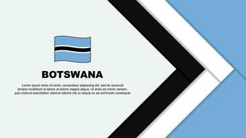 Botswana Flag Abstract Background Design Template. Botswana Independence Day Banner Cartoon Vector Illustration. Botswana Cartoon