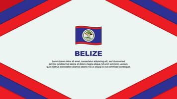 Belize Flag Abstract Background Design Template. Belize Independence Day Banner Cartoon Vector Illustration. Belize Template