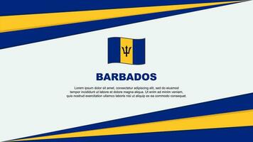 Barbados Flag Abstract Background Design Template. Barbados Independence Day Banner Cartoon Vector Illustration. Barbados Design