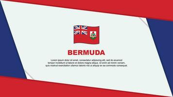 Bermuda Flag Abstract Background Design Template. Bermuda Independence Day Banner Cartoon Vector Illustration. Bermuda Independence Day