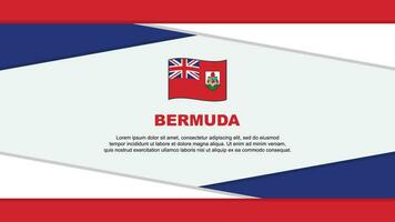 Bermuda Flag Abstract Background Design Template. Bermuda Independence Day Banner Cartoon Vector Illustration. Bermuda Vector