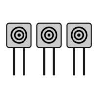 shooting board icon vector