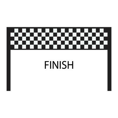 finish icon vector