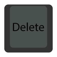 delete icon vector