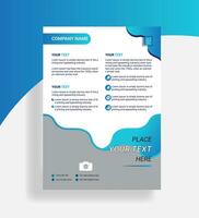 Corporate business flyer layout. Modern flier template design for business. vector