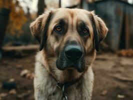 Anatolian Shepherd dog created with Generative AI technology photo