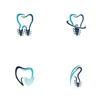 dental implante logo diseño concepto vector, dental cuidado logo modelo vector