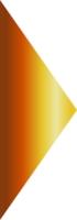 triangolo d'oro piatto elemento png