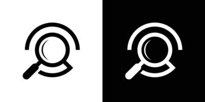 personas diseño y aumentador vaso logo resumen icono vector ilustración