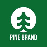 pine brand logo template, pine brand logo vector