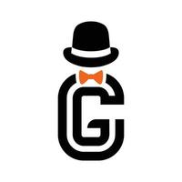 gentleman logo template, gentleman icon vector