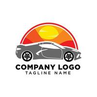touring car logo template, adventure car logo illustration vector