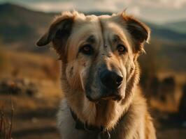 Anatolian Shepherd dog created with Generative AI technology photo