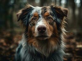 australiano pastor perro creado con generativo ai tecnología foto