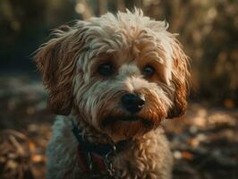 boloñesa perro creado con generativo ai tecnología foto