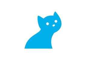 esta es un gato logo diseño para tu negocio vector