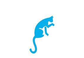 esta es un gato logo diseño para tu negocio vector