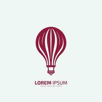 Hot air balloon logo template. Air transport logo. Vector illustration. hot air balloon icon