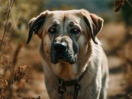 Anatolian Shepherd dog created with Generative AI technology photo