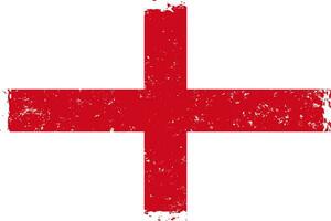 England flag grunge distressed style vector