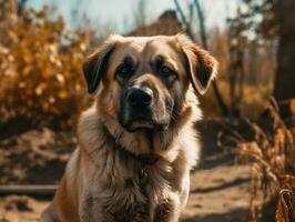 Anatolian Shepherd dog created with Generative AI technology photo