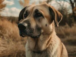 Anatolian Shepherd dog created with Generative AI technology photo