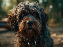 Barbet perro creado con generativo ai tecnología foto